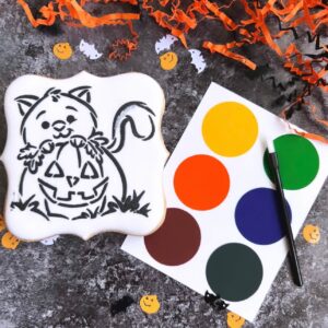 Pittura il tuo biscotto -Gatto & zucca